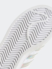 adidas Originals Superstar Kids White Trainers - Image 5 of 9