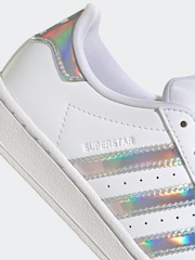 adidas Originals Superstar Kids White Trainers - Image 8 of 9