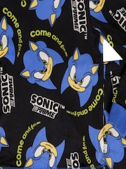Brand Threads Black Sonic The Hedgehog Boys Fleece Pyjama Set - Image 3 of 4