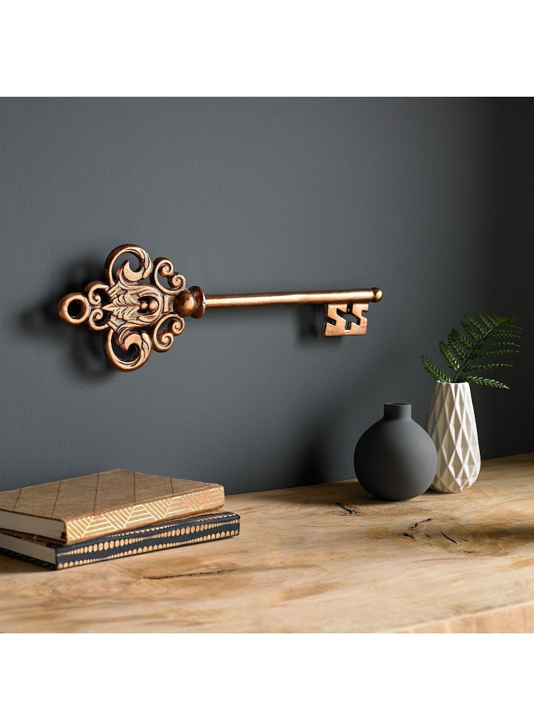 Art For The Home Rose Gold Rose Gold Key Wall Plaque - Image 1 of 1