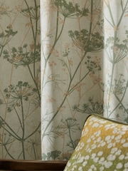 Clarissa Hulse Green Wild Chervil Eyelet Curtains - Image 2 of 2