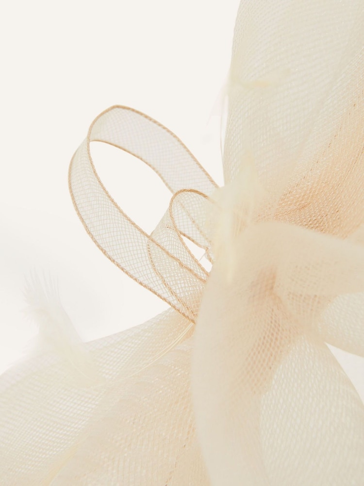 Accessorize Natural Mini Double Bow Crin Headband - Image 2 of 2 Accessorize Natural Mini Double Bow Crin Headband - Image 2 of 2