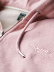 Superdry Pink Essential Logo Zip Hoodie - Image 5 of 6