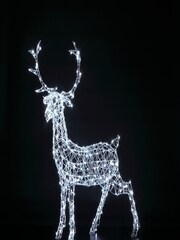 LG Outdoor White 1.4M Woburn 300 LEDs Rattan Colour Changeable Stag Decoration - Image 6 of 6