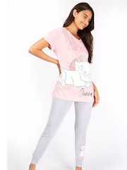 Character Grey Marie Aristocat Disney Ladies 100% Cotton Pyjamas - Image 1 of 4
