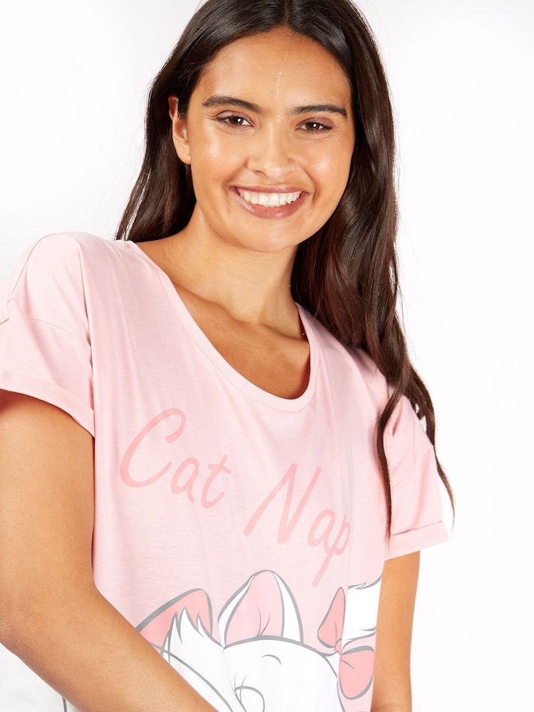 Damen-Pyjama mit Charakter-Motiv Marie aus Disney Aristocat aus 100 % Baumwolle - Bild 4 von 4 Damen-Pyjama mit Charakter-Motiv Marie aus Disney Aristocat aus 100 % Baumwolle - Bild 4 von 4