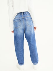 Mid Blue Denim Distressed Mom 100% Cotton Jeans (3-16yrs) - Image 3 of 7
