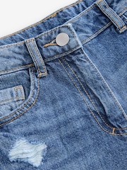 Mid Blue Denim Distressed Mom 100% Cotton Jeans (3-16yrs) - Image 7 of 7