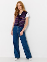 Joe Browns Freya Button Through Fairisle Vest - صورة 3 من 5