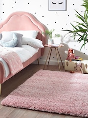 Chalk Pink Premium Cosy Shaggy Rug - Image 2 of 9