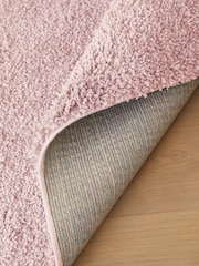 Chalk Pink Premium Cosy Shaggy Rug - Image 6 of 9