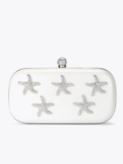 Carvela White Marina Starfish Clutch Bag - Image 1 of 5
