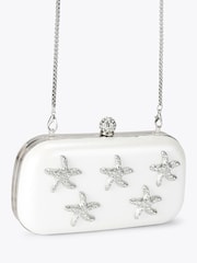 Carvela White Marina Starfish Clutch Bag - Image 3 of 5