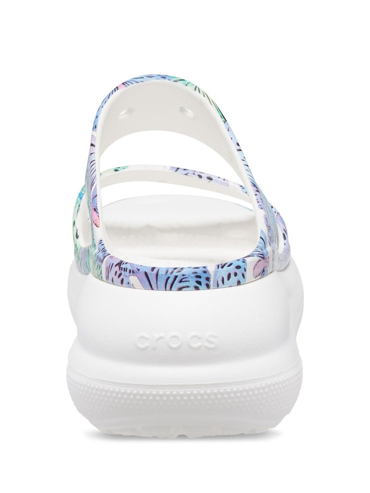Crocs White Classic Crush Sandals - Image 2 of 5
