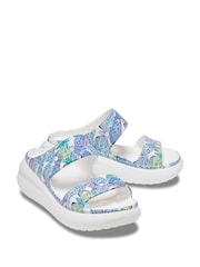 Crocs White Classic Crush Sandals - Image 4 of 5