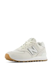 Белый - женские кроссовки New Balance 574 - Изображение 3 из 8