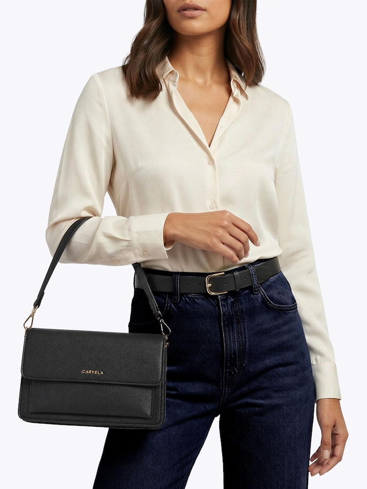 Carvela Black Fernanda Shoulder Bag - Image 2 of 5 Carvela Black Fernanda Shoulder Bag - Image 2 of 5