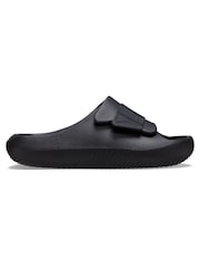 Crocs Black Mellow Luxe Recovery Slides - Image 1 of 7