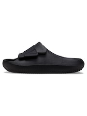Crocs Black Mellow Luxe Recovery Slides - Image 2 of 7