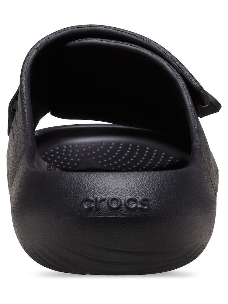 Crocs Black Mellow Luxe Recovery Slides - Image 4 of 7