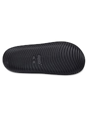 Crocs Black Mellow Luxe Recovery Slides - Image 7 of 7
