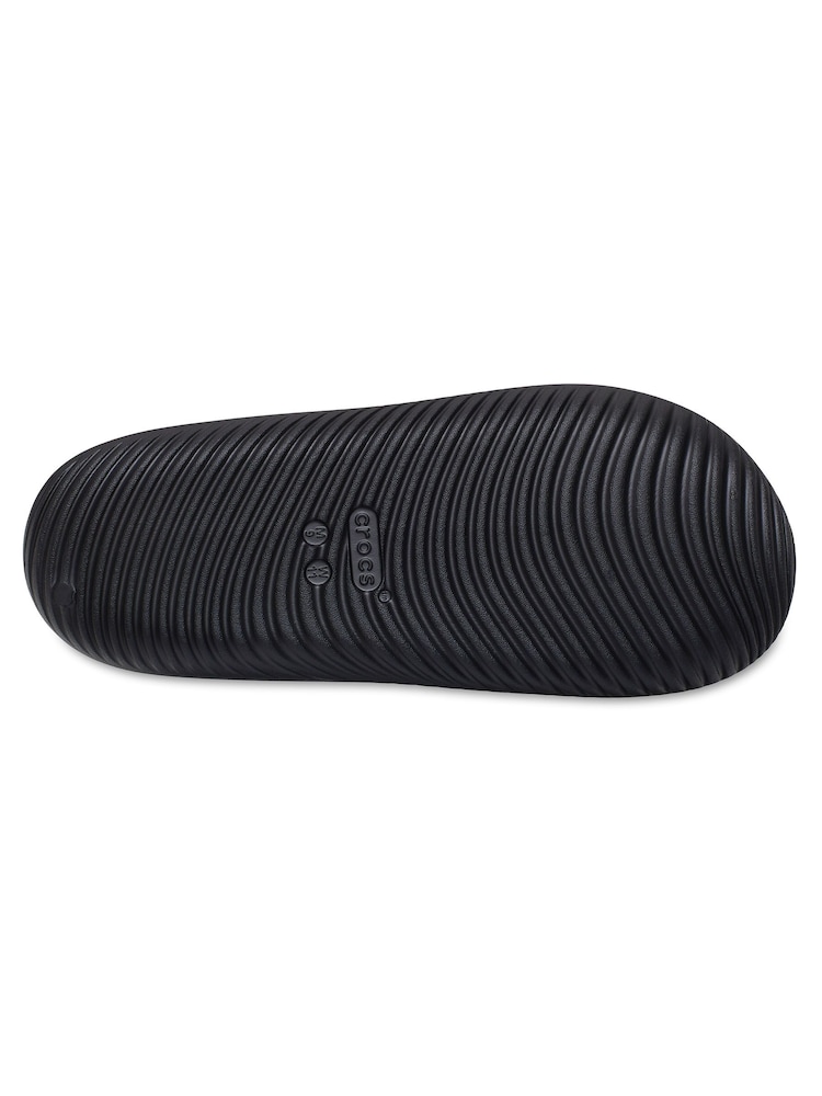 Crocs Black Mellow Luxe Recovery Slides - Image 7 of 7