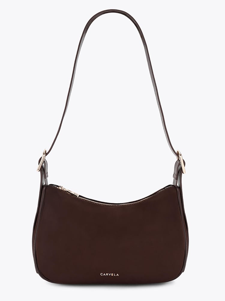 Carvela Brown Livia Scoop Shoulder Bag - Image 1 of 5 Carvela Brown Livia Scoop Shoulder Bag - Image 1 of 5