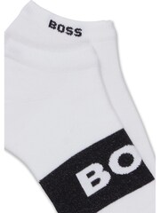 BOSS White Logo Socks 2 Pack - Image 3 of 3