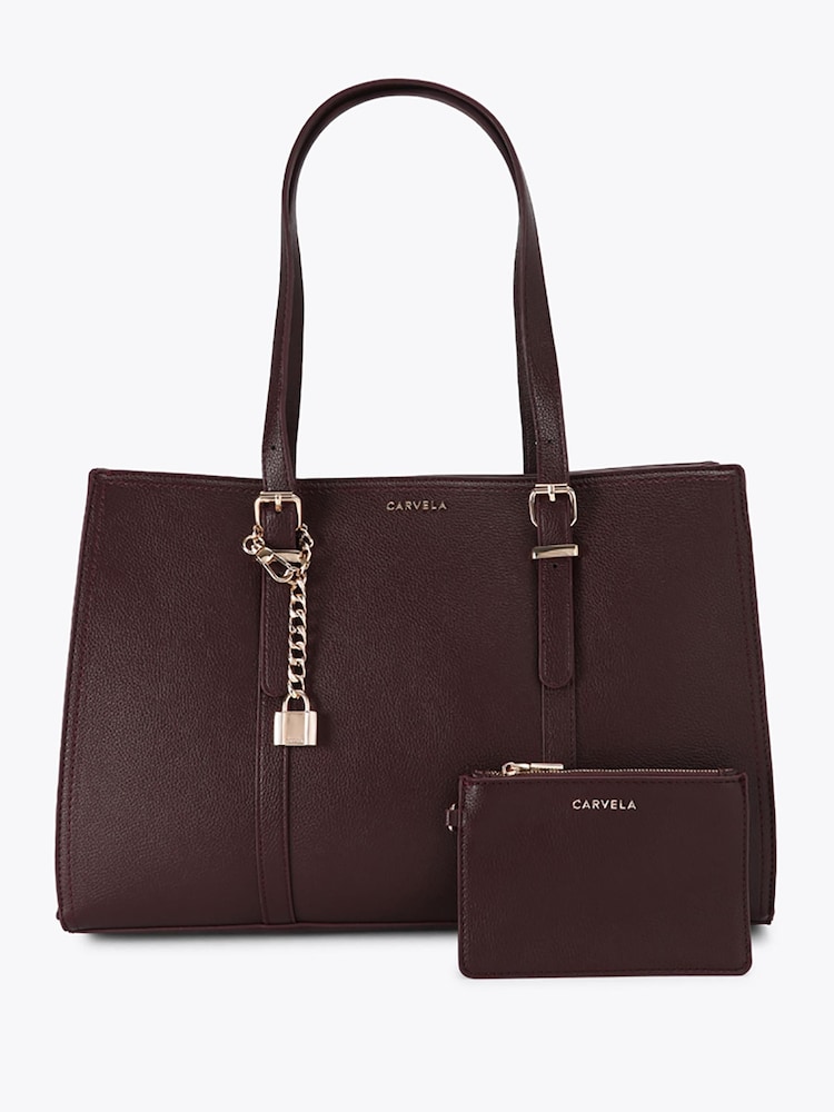 Carvela Red Cappuccino Tote Bag - Image 1 of 4 Carvela Red Cappuccino Tote Bag - Image 1 of 4