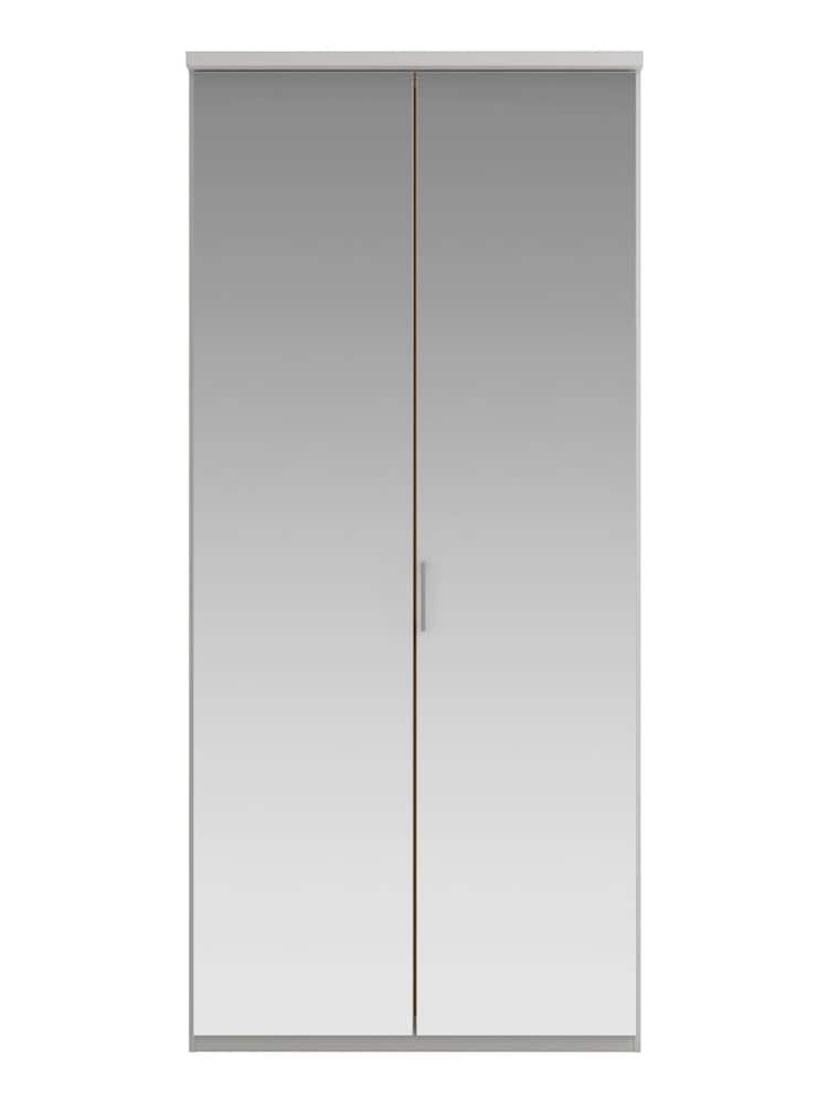 Wiemann Peyton Grey Mirror Semi Fitted Double Wardrobe - Image 2 of 4