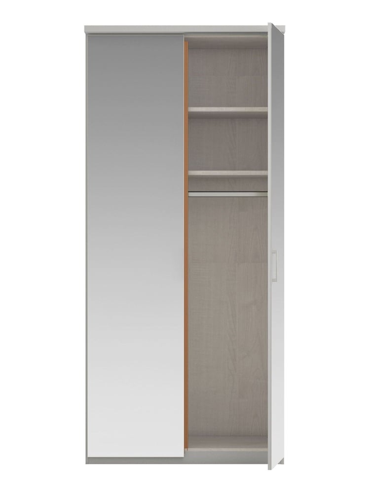 Wiemann Peyton Grey Mirror Semi Fitted Double Wardrobe - Image 4 of 4