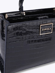 Carvela Blue Jessica Midi Tote 2 Bag - Image 5 of 5
