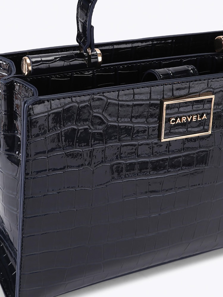 Carvela Blue Jessica Midi Tote 2 Bag - Image 5 of 5 Carvela Blue Jessica Midi Tote 2 Bag - Image 5 of 5