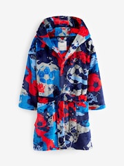 Navy Blue/Red Football Fleece Robe (3-16yrs) - Image 5 of 7