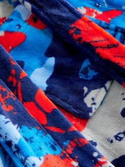 Navy Blue/Red Football Fleece Robe (3-16yrs) - Image 7 of 7