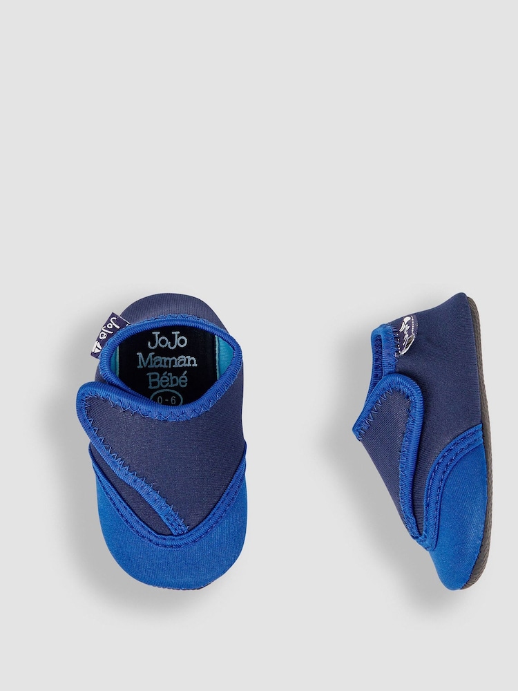 JoJo Maman Bébé Blue Baby Beach and Swim Booties Laura Ashley