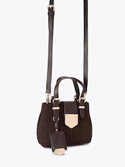 Carvela Brown Maria Micro Weave Bag - Image 3 of 5
