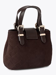 Carvela Brown Maria Micro Weave Bag - Image 4 of 5