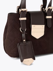 Carvela Brown Maria Micro Weave Bag - Image 5 of 5