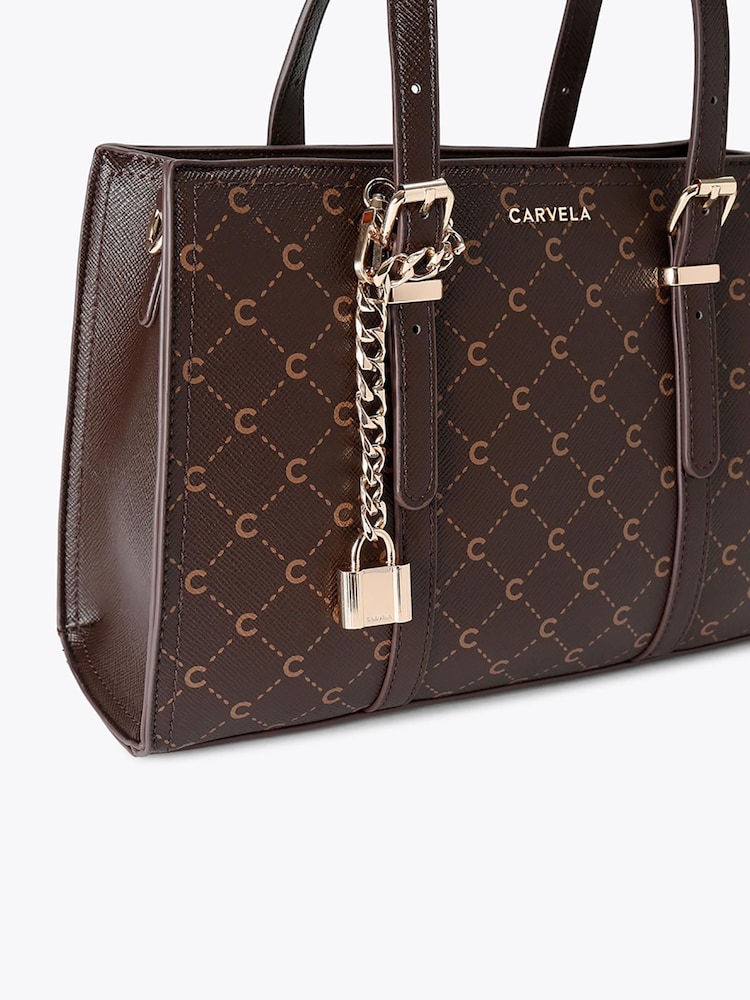 Carvela Cappuccino Mini Tote Bag - Image 4 of 4