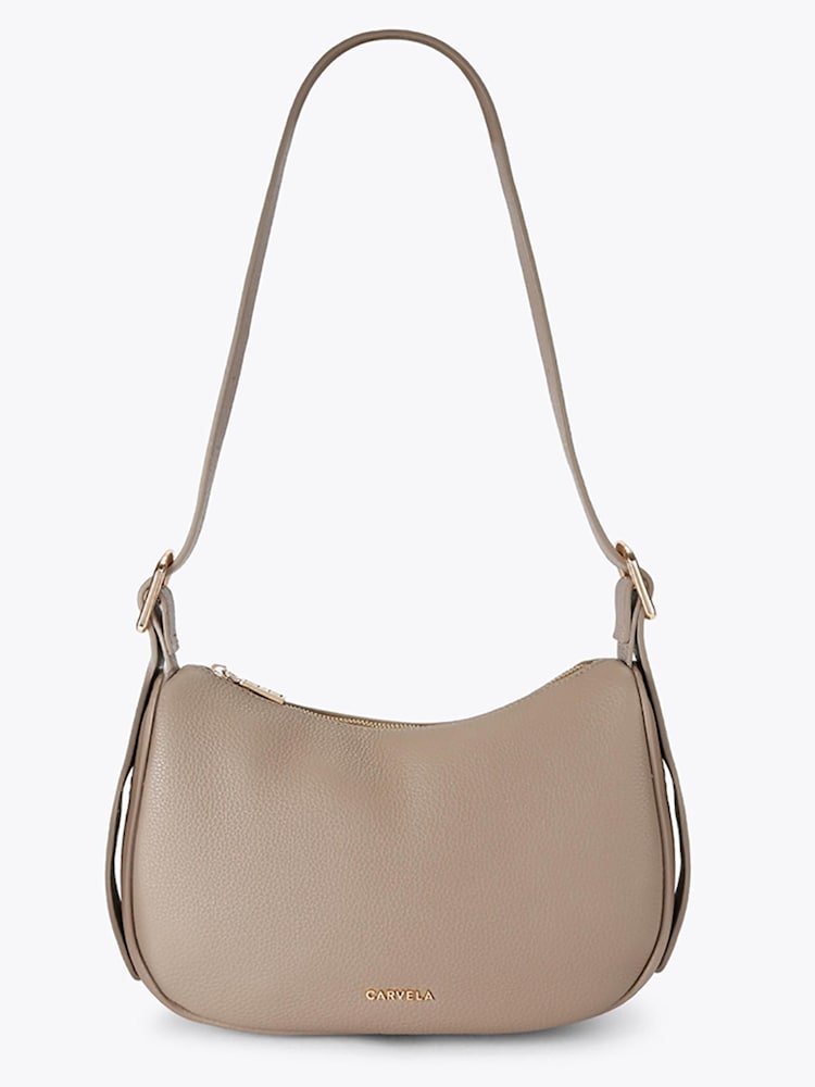 Carvela Nude Livia Scoop Shoulder Bag - Image 1 of 5 Carvela Nude Livia Scoop Shoulder Bag - Image 1 of 5