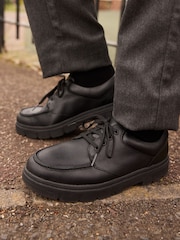 Clarks Black Standard Fit (G) Cotrell Edge Moccasin Shoes - Image 1 of 6