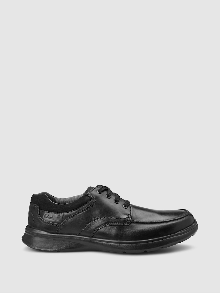 Clarks Black Standard Fit (G) Cotrell Edge Moccasin Shoes - Image 2 of 6