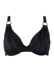 Pour Moi Black Non Padded Underwired Samoa Bikini Top - Image 4 of 5