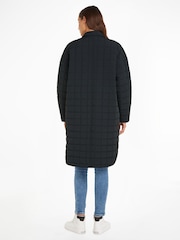 Calvin Klein Jeans Quilted Utility Black Coat - Image 2 of 6