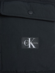 Calvin Klein Jeans Quilted Utility Black Coat - Image 6 of 6