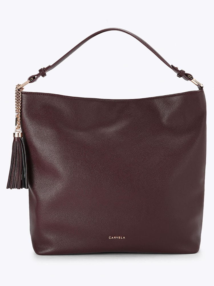 tote bag deep red purse