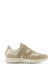 New Balance Cream Light Womens 327 Trainers - Image 1 of 8