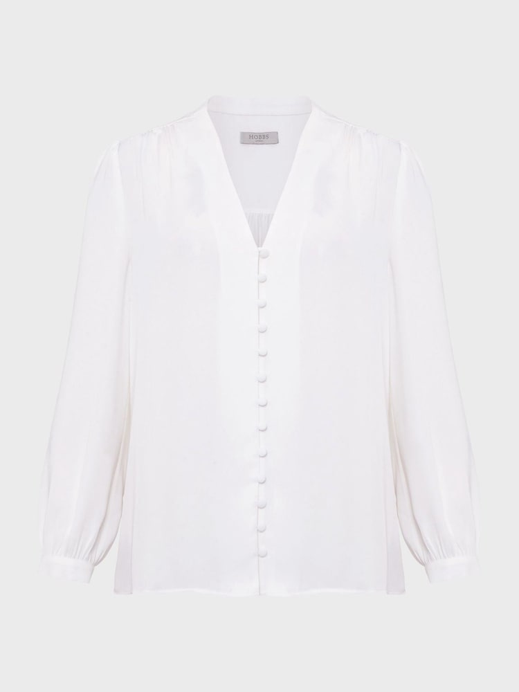 Hobbs Cream Magnolia Blouse - Image 4 of 4