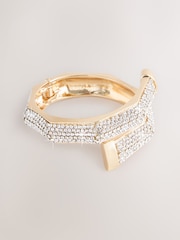 Złoty kolor - Sparkle Hinge Bangle - Obraz 1 z 3